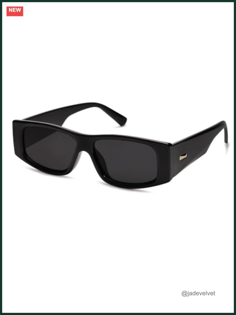 Y2K Rectangle Polarized UV400 Sunglasses Rave Fashion Eyewear